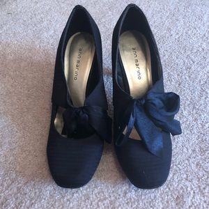 Never Worn Navy Blue Ann Marino Heels